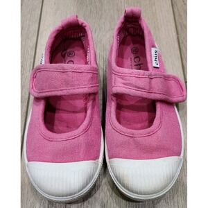 Chus Girls Shoes Size 28 US‎ 11 Pink Canvas Slip On
